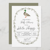 Duck baby Showeinladung Einladung (Vorne/Hinten)