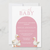 Duck Baby Shower Einladung (Vorderseite)