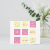 Duck Baby Shower Einladung (Stehend Vorderseite)