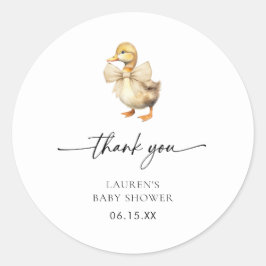 Duck Babydusche Wasserfarbe Danke Sticker