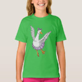 Duck Ballerina Ballet Tanz T-Shirt (Vorderseite)