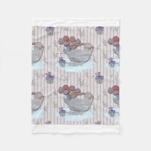 Duck Balloons Kinderzimmer Thema Baby Blanket Fleecedecke (Vorderseite)