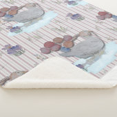 Duck Balloons Nursery Theme Baby Cloth Sherpadecke (3/4)