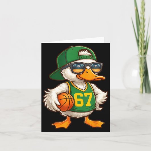 Duck Basketball 67 Gen Alpha Slang Srts Men Boys K Karte (Vorderseite)