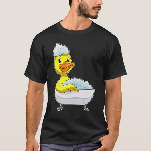 Duck Bathing Bathtub Foam T-Shirt (Vorderseite)