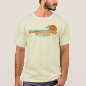 Duck Beach North Carolina Sun Palm Trees T-Shirt (Vorderseite)