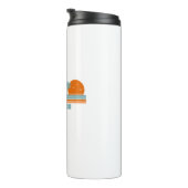 Duck Beach North Carolina Sun Palm Trees Thermosbecher (Nach rechts gedreht)