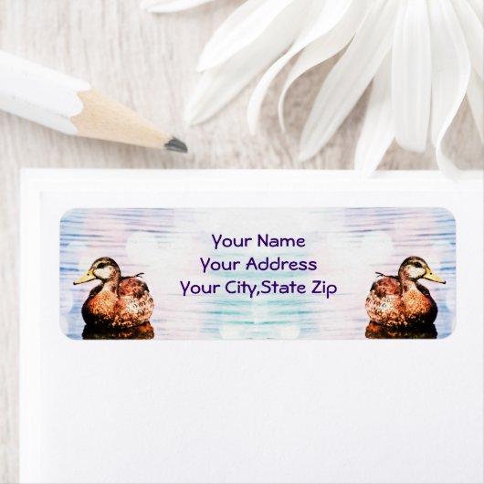 Duck Beauty Address Labels (Insitu)