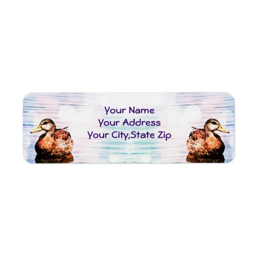 Duck Beauty Address Labels (Vorne)