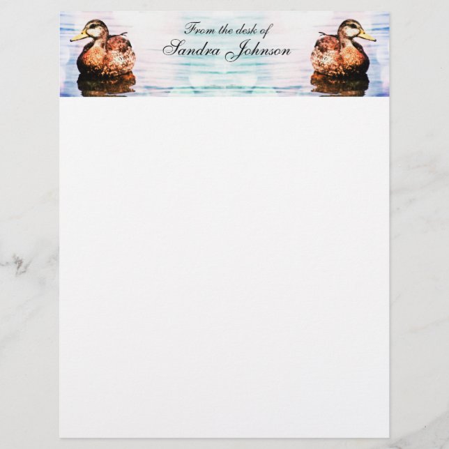 Duck Beauty Letterhead (Vorderseite)