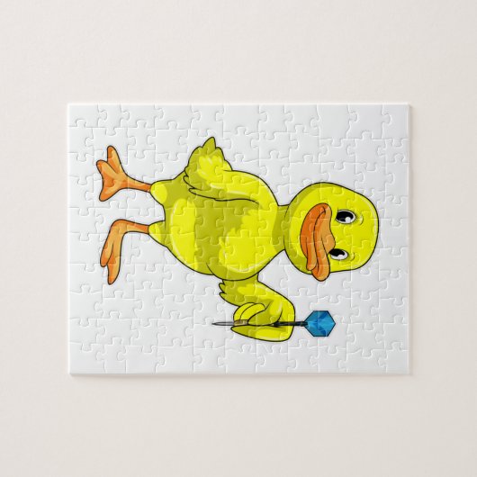 Duck bei Darts mit Dart Puzzle (Horizontal)