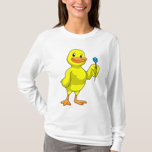 Duck bei Darts mit Dart T-Shirt (Vorderseite)