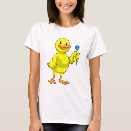 Duck bei Darts mit Dart T-Shirt (Vorderseite)