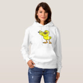 Duck bei Musik mit Flute Hoodie (Vorne ganz)