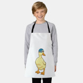 Duck beim Baden mit Schwimmbrille Schürze (Getragen)