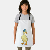 Duck beim Baden mit Schwimmbrille Schürze (Insitu)