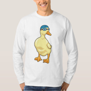 Duck beim Baden mit Schwimmbrille T-Shirt