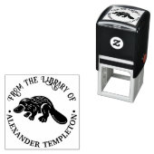 Duck Billed Platypus #2P Bibliotheksname Permastempel (Beispiel)