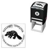 Duck Billed Platypus #2P Name Rücksendeadresse Permastempel (Beispiel)