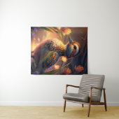 Duck Bird Animal Portrait Painting Wildlife Ponds Wandteppich (Beispiel (Horizontal))