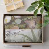 Duck Bird Decoupage Floral Französisch Postmark Vi Seidenpapier (Geschenk)