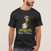 Duck Bird Lover Matching Weihnachtsmannmütze Duck  T-Shirt (Vorderseite)
