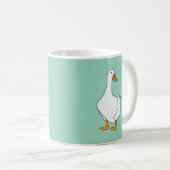 Duck Bird White Duck Kaffeetasse (VorderseiteRechts)