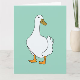 Duck Bird White Duck Karte