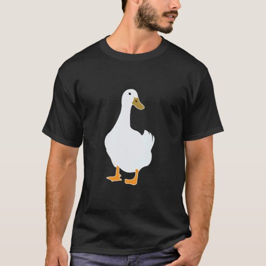 Duck Bird White Duck T-Shirt (Vorderseite)
