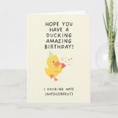 Duck Birthday Card Feiertagskarte (Vorderseite)