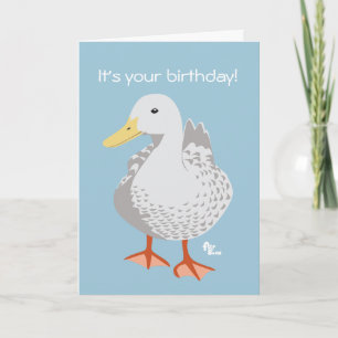 Duck Birthday Card Karte