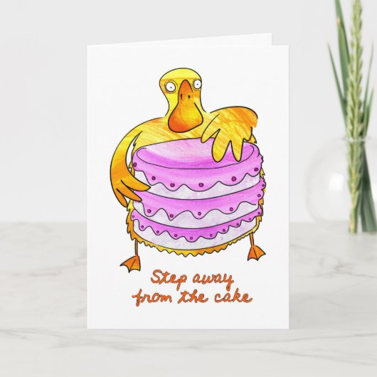 Duck Birthday Card Karte (Vorderseite)