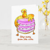 Duck Birthday Card Karte (Gelbe Blume)