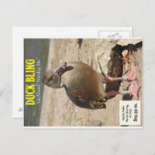 Duck Bling Postkarte (Vorne/Hinten)