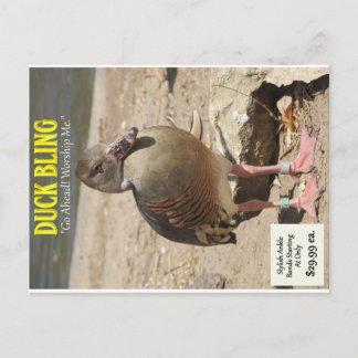 Duck Bling Postkarte