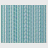 Duck Blue & Ivory Wonky Stripes Geschenkpapier (Flach)