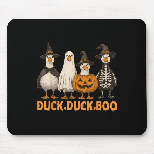 Duck Boo Funny Niedlich Soky Halloween Familiengos Mousepad (Vorne)