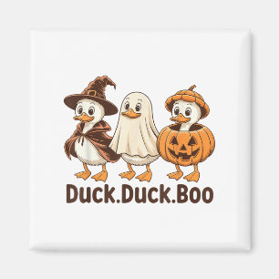 Duck Boo Funny Niedlich Spooky Halloween Retro Gan Magnet