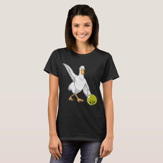 Duck Bowling Bowling ball T-Shirt (Vorne ganz)