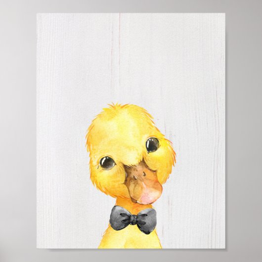 Duck Bowtie Farm Kinderzimmer Art Print Poster (Vorne)
