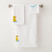 Duck Bubbles Badezimmer Handtuch Set (Insitu)