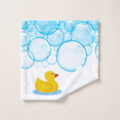 Duck Bubbles Badezimmer Handtuch Set (Waschlappen)