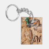 Duck Call Mallard Drake Hunting Hunters Key Chain Schlüsselanhänger (Vorderseite links)