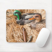 Duck Call Mallard Drake Hunting Hunters Mouse Pad Mousepad (Mit Mouse)