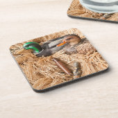 Duck Call Mallard Drake Jagdjagd Untersetzer (Linke Seite)