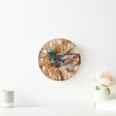 Duck Call Mallard Drake Jäger Wall Clock Runde Wanduhr (Zuhause)