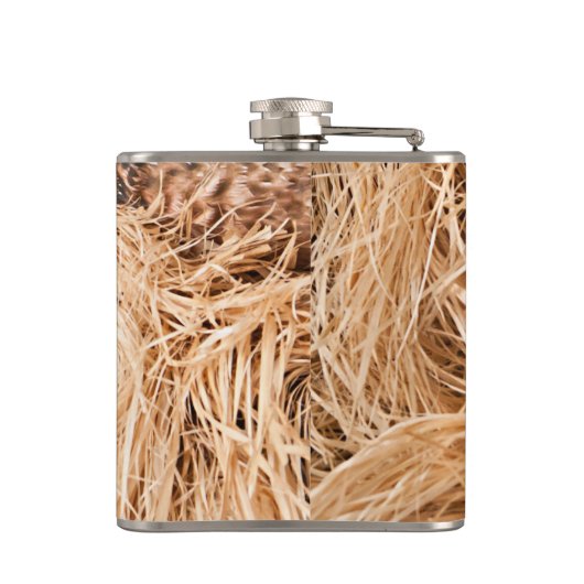 Duck Call Mallard Drake Monogram Whiskey Flask Flachmann (Rückseite)