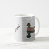 Duck Calm Wigeon Water Brown Lake Kaffeetasse (VorderseiteRechts)