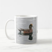 Duck Calm Wigeon Water Brown Lake Kaffeetasse (Links)