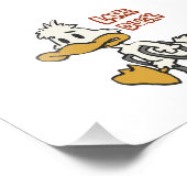 Duck-Cartoon-Klinge Choose Background | Fotodruck (Ecke)